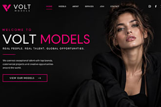 design squarespace modeling agency website model portfolio onlyfans website