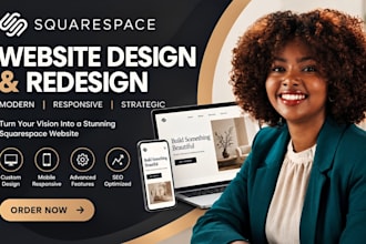 do squarespace redesign, redesign squarespace website, squarespace design