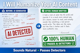 humanize ai content to sound natural and pass detectors