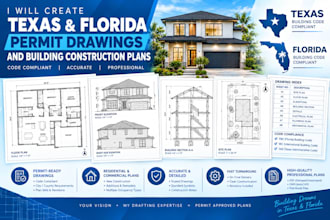 do texas and florida permit drawings , building construction