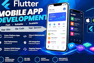 develop a flutter mobile app for android and ios flutter ai app creation