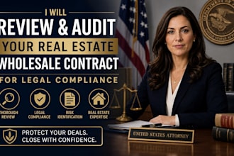 review and audit your real estate wholesale contract for legal compliance