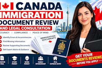provide canada immigration document review and legal consultation