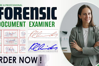 forensic document analysis, handwriting and signature verification with report
