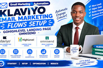 setup klaviyo email marketing flows ghl expert gohighlevel landing page omnisend