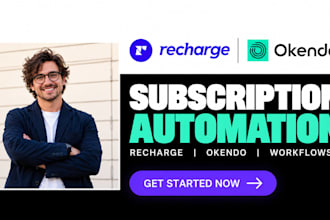 setup recharge subscription workflows okendo automation