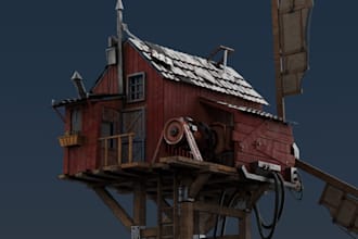 create custom 3d models and pbr texturing