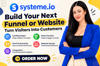 create systeme io landing page website sales funnel systeme io expert