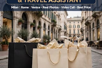 be your personal shopper in italy