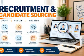 source, screen and shortlist qualified candidates for your business