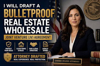 draft real estate wholesale joint venture agreement