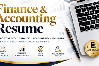 write a finance, accounting and banking resume