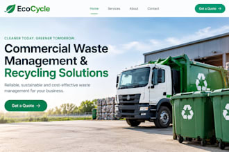 build wix commercial website waste management website recycling website