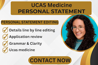 proofread and edit your medicine dentistry ucas personal statement in 24 hours