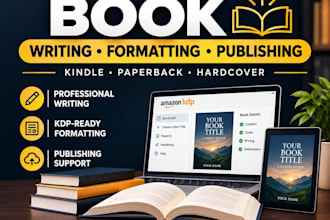 write, format and publish your book on amazon KDP