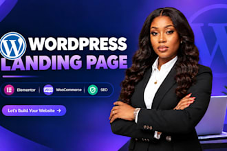 build a responsive wordpress landing page with elementor