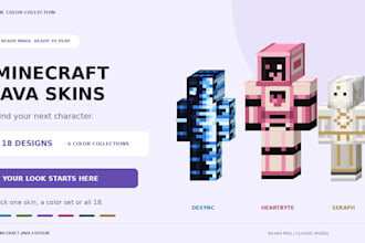 provide ready made minecraft java skins