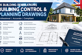 do UK building regulations, building control and planning drawings approval