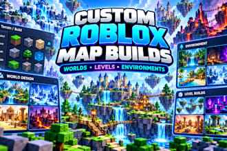 build a custom roblox map world and game environment in roblox studio vormac