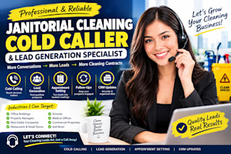 do janitorial cleaning cold calling, lead generation, appointment setting