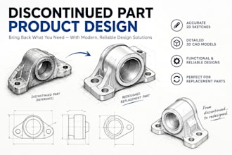 redesign and recreate discontinued parts with accurate 3d cad