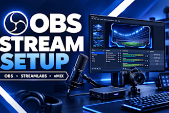 setup or fix obs streamlabs and vmix for whatnot twitch, youtube, tiktok, kick