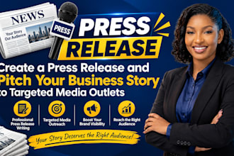 create a press release and pitch your book launch to targeted media outlets