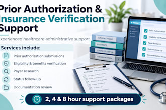handle medical prior auths and insurance verification