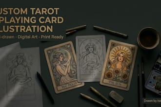 draw custom trading card art for tcg, ccg, and mtg alter