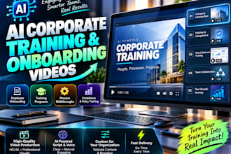 create ai corporate training and onboarding videos