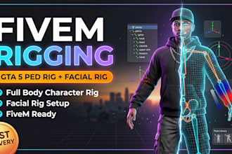 do fivem rigging, gta 5 ped rig, fivem character rigging, gta 5 facial rig setup