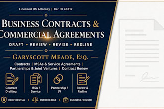 legally review, revise, and redline your business contract