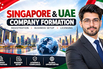 register your singapore or uae company , business setup and  licensing expert