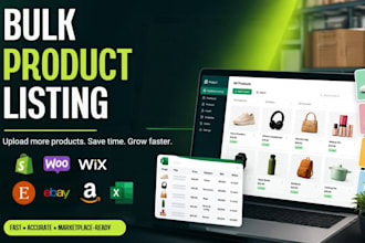 do bulk product listing on ebay amazon etsy walmart shopify csv file upload