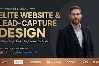 design tilda duda webflow hostinger odoor ionos site123 website landing page