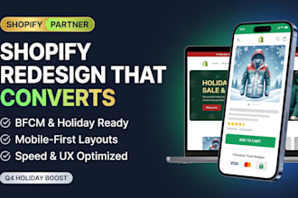 redesign your shopify store for bfcm and high conversions