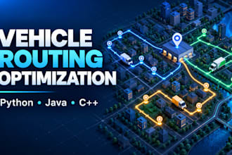 optimize vehicle routing using python, java, or cpp