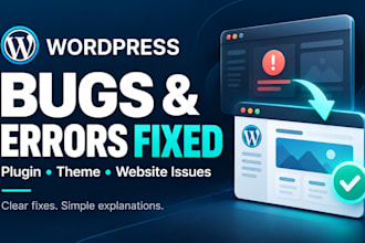 fix wp bugs, plugin and theme issues quickly and efficiently