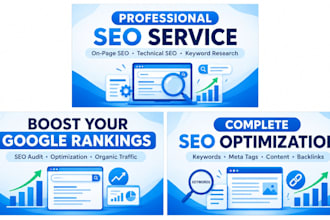 do complete monthly SEO service for top google ranking