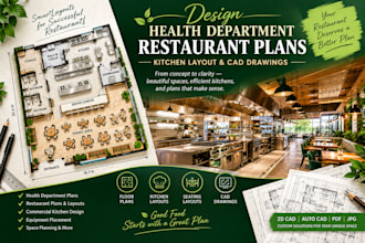 design health department restaurant plans kitchen layout and cad drawings