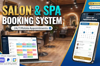 build a custom salon booking system and appointment scheduling website