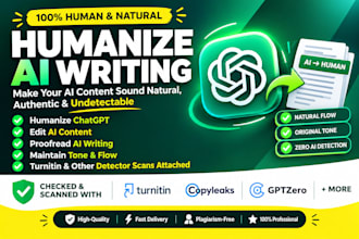 humanize, edit ai writing, rewrite chatgpt, and attach ai report