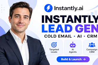 instantly ai leads generation cold email campaign instantly ai agents domain crm