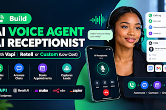 build ai voice agent ai receptionist with vapi retell or custom low cost