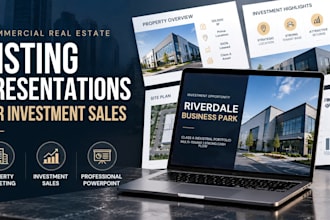 design commercial real estate listing presentations for investment sales