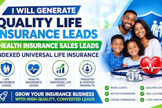 generate quality life insurance leads health insurance iul leads sales leads iul