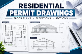create residential permit drawings and construction plans