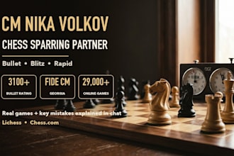 be your cm chess sparring partner for bullet and blitz games