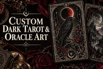 design custom carrot card, oracle card, card in dark