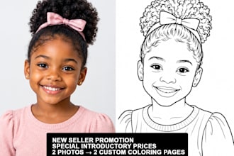 convert any photo into a coloring book page